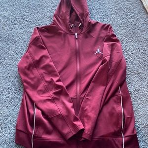 Maroon Jordan zip up hoodie!